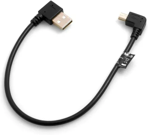 System-S Mini USB 90° Kabel Links gewinkelt Winkelstecker auf USB Typ A (Male) 9