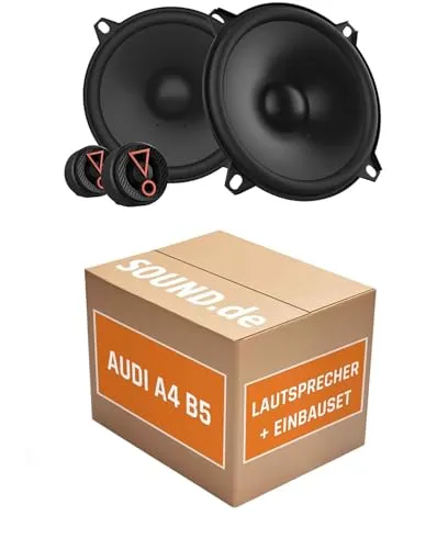 JUST SOUND JBL Stage3 507CF Einbauset für Audi A4 B5 - Komplettset für Audi A4 B5 (1994-2001) mit JBL Lautsprechern: 2-Wege-System für klaren Sound, einfache Installation dank Adapterringen und -steckern.