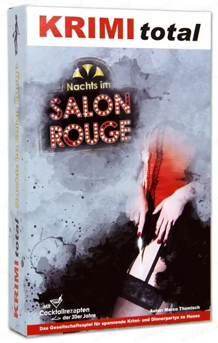 KRIMI total - Nachts im Salon Rouge, Gesellschafsspiel für Dinnerparty, Krimi