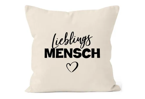 MoonWorks Dekokissen Kissen-Bezug Lieblings-Mensch Motiv Kissen-Hülle Deko-Kissen Geschenk MoonWorks®