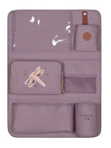 LÄSSIG Autoorganizer Rücksitztasche für Auto - Car Wrap-to-Go Adventure Dragonfly - Rückenlehnen- & Utensilientaschen mit vielen Staufächern, wasserabweisend und perfekt für Tablets. Ideal für Familienreisen!
