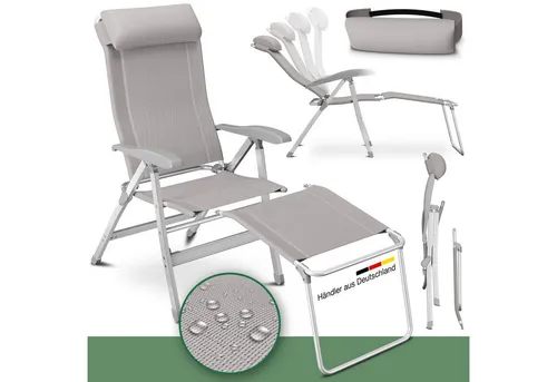 ELONEO Gartenstuhl mit Liegefunktion