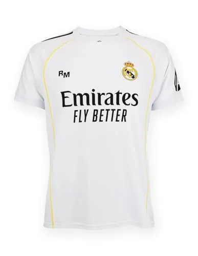 Real Madrid Heimtrikot 25 2/26 - XXL - Herren-Trikots für Sport-Fans, komfortables 100% Polyester Trikot aus der offiziellen Real Madrid Fankollektion, ideal für jeden Fan!