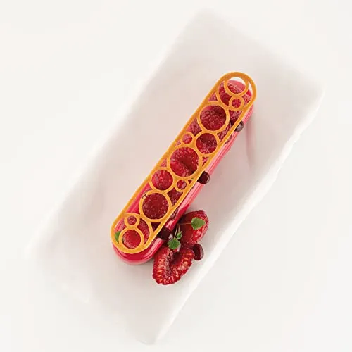 Lampo Form für Aperitifs und Snacks - Vielseitige Vorspeisenform aus Platinsilikon, hitzebeständig von -60 bis +230 Grad, ideal für kreative Gerichte und exklusive Präsentationen.