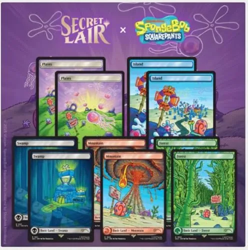 Magic the Gathering Secret Lair x SpongeBob SquarePants: Lands Under the Sea (Foil)