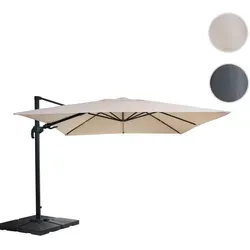 Mendler Gastronomie-Ampelschirm HWC-A96 in beige von Mendler