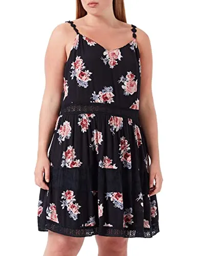 ONLY Damen Kleid Karmen Anne - Sommerkleid mit Blumenprint - Freizeitkleid für Damen, luftiges Design mit floralem Muster, perfekt für warme Sommertage und lässige Anlässe.