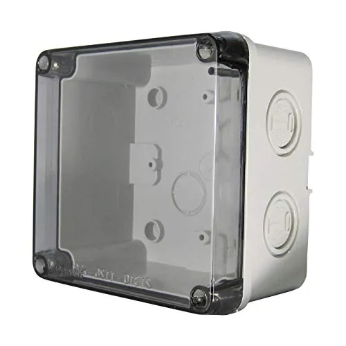 Kleingehäuse, Abzweiggehäuse, IP 67 Abdeckung verschraubt + transparent 110 x 110 x70