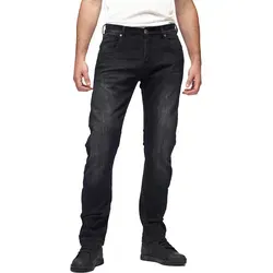 Modeka Jaydn Motorrad Jeans, schwarz, Größe 32 34 für Männer - Robuste Motorradhosen mit 5 praktischen Taschen, Regular/Tapered Fit und sicherem Druckknopfverschluss. Ideal für stilvolle Fahrten und optimalen Komfort.