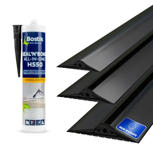 DQ-PP Garagentor Dichtung – 5m EPDM Gummidichtung mit Montagekleber - Hochwertige EPDM Garagentordichtung für optimale Abdichtung. Flexibel und witterungsbeständig, ideal gegen Regen und Staub. Inkl. Montagekleber für einfache und sichere Anbringung.