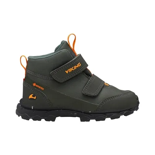 Viking Ask Mid F GTX Walking Shoe, Huntinggreen/Orange, 29 EU