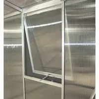 Vitavia Seitenfenster V HKP 6 mm - Alu 59,5 cm x 79,2 cm - Gewächshaus-Zubehör mit optimaler Belüftung, flexibel in 5 Winkeln einstellbar und schützt vor Regen und Schnee für eine ideale Wachstumsumgebung.