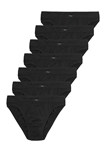 s.Oliver Change Daily 7er Pack Klassische Slip-Unterhosen - Herren-Slips, 7er Pack in schwarz für ultimativen Komfort, aus 100% atmungsaktiver Baumwolle, ideal für jeden Tag und Anlass.