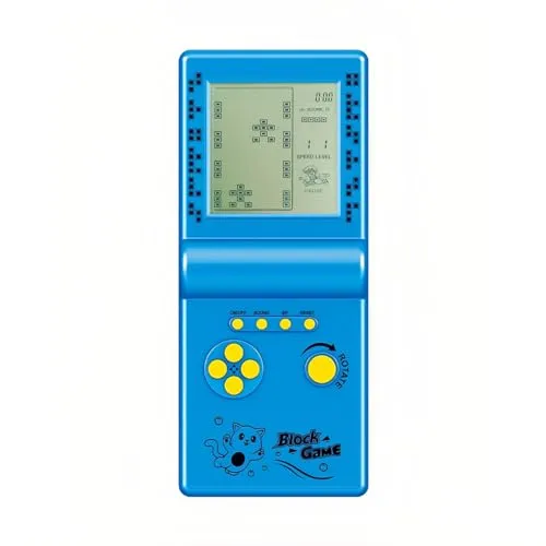 CZT Würfel-Spielkonsole, großer Bildschirm, 999 in 1 Blockspiel, Retro-Handheld-Konsole, tragbare elektronische Ziegelspiele, Spielzeuggeschenke für Kinder/Studenten/Freunde