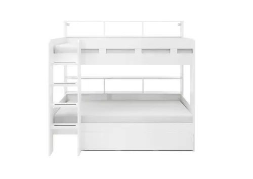 Begabino Etagenbett MATERA - Platzsparendes Schlafsystem - Betten - Etagenbett MATERA aus robustem Holzwerkstoff, ideal für Kinderzimmer und Gästezimmer, bietet Platz für zwei Schlafplätze und spart wertvollen Raum.