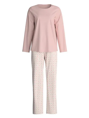 CALIDA Pyjama Marine Dreams Damen (2 tlg) - Weich und Pflegeleicht - Die Nachtwäscheserie MARINE DREAMS bietet ein klassisches Streifendesign in lebendigem orchid flower. Genießen Sie höchsten Tragekomfort mit der weichen Baumwollqualität und dem elastischen Hosenbund für optimale Passform.