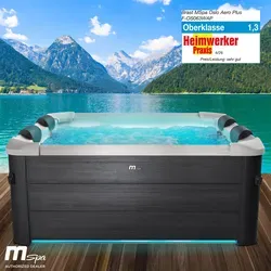 BRAST MSpa Whirlpool OSLO AERO PLUS für 6 Personen mit LED - Entspannen Sie in Ihrem eigenen Garten mit dem MSpa Whirlpool OSLO AERO PLUS für 6 Personen. Genießen Sie 140 Massagedüsen, individuelle Temperaturregelung und stimmungsvolle LED-Beleuchtung – für pure Wohlfühlmomente!