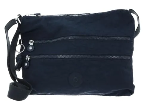 Kipling Basic Eyes Wide Open Alvar Medium Shoulderbag - Damen Umhängetasche in Blau, verstellbarer Schulterriemen für optimalen Tragekomfort und stilvolles Design – perfekt für die Freizeit.
