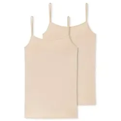 Schiesser Damen 2 Pack Spaghetti Top Unterhemd von Schiesser