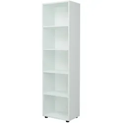 [en.casa] Bücherregal Vara – Stilvolles Standregal mit 5 Ebenen