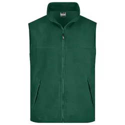 Fleece Weste JN045 - Dunkelgrün, Größe 4XL - Funktionsjacken: Wärmende Fleece Weste in schwerer Qualität mit verstärktem Armausschnitt, ideal für kühle Tage. Pflegeleicht und mit praktischen Zip-Taschen.