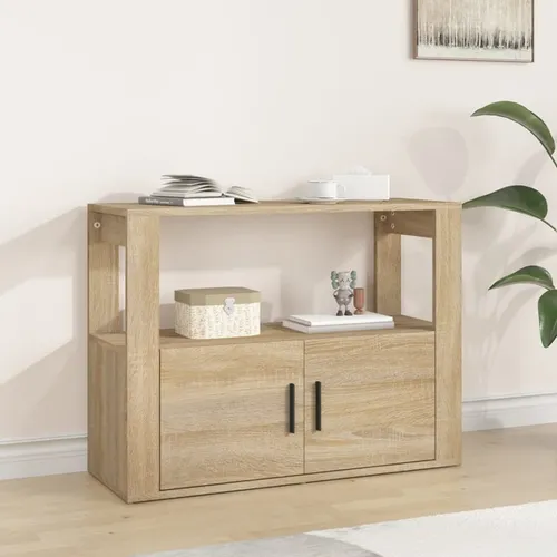 Sideboard Sonoma-Eiche 80x30x60 cm Holzwerkstoff , Kommoden Design 2024