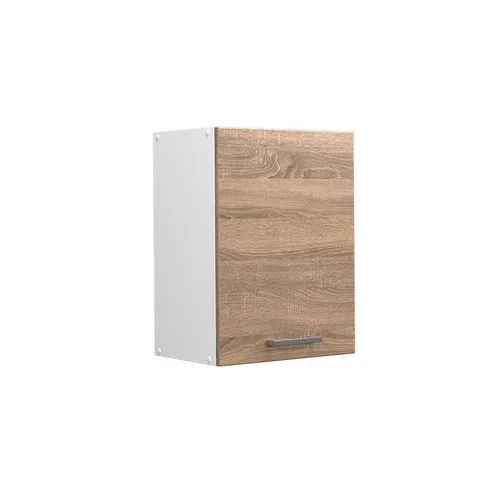 Vicco Hängeschrank R-Line Sonoma/Weiß, 45 cm - Hängeschrank für die Küche mit flexibler Modulkonfiguration, ideal zur individuellen Anpassung und praktischen Aufbewahrung.