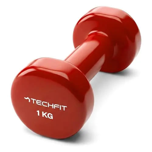 TechFit Neopren-Hantel 1 kg Gusseisen, rutschfest