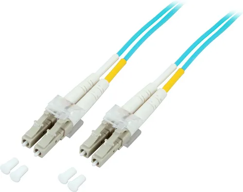 ProfiPatch Glasfaserkabel LWL Patchkabel Duplex LC-SC Multimode 50/125µ OM3 LSZH Lichtwellenleiter 2m