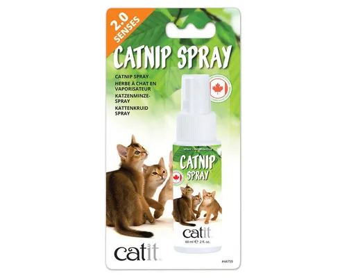 Catit Catnip Spray für Katzen, 60 ml - Katzenminze Spray für Spaß und Training, zieht Katzen an und stimuliert, ideal für Spielzeuge und Kratzbäume.