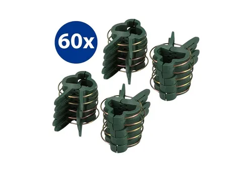 mumbi Gartenpflege-Set Gartenpflege-Set 60x Pflanzenclips Klein Pflanzenklammern Rankhilfe