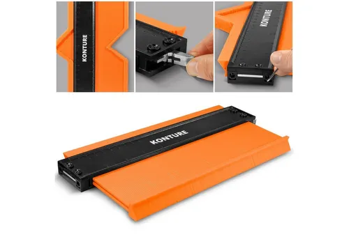 EAXUS Konturenlehre Profi Konturenschablone mit Feststeller