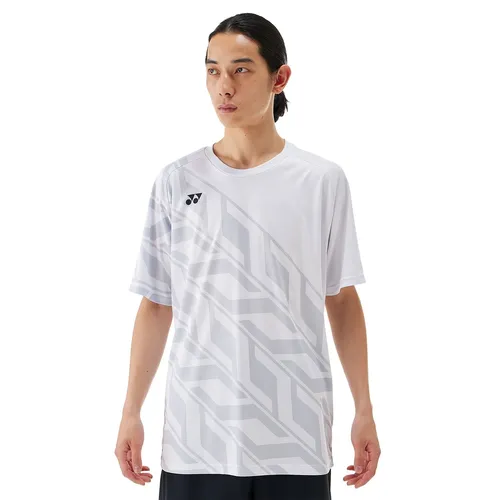 Yonex Sport-Tshirt Practice (100% Polyester) 2025 weiss Herren, Größe: M
