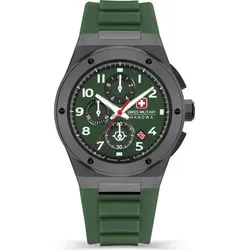 SWISS MILITARY HANOWA Herrenuhr Quarzuhr Sonoran Chrono - Armbanduhren mit robustem Edelstahlgehäuse, Saphirglas und 10 ATM Wasserdichtigkeit – ideal für Abenteuer und den täglichen Gebrauch.