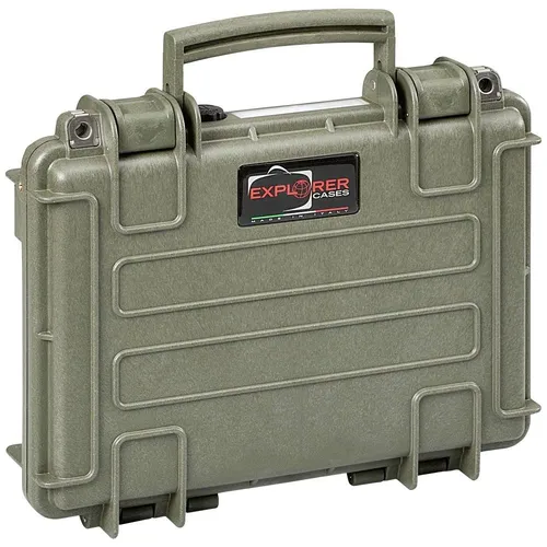 Explorer Cases Outdoor Koffer 4 l - Oliv 3005.GCV - Robuster Outdoor Koffer (326 x 269 x 75 mm) für sichere Aufbewahrung und Transport, ideal für Profis und Hobbyisten in anspruchsvollen Umgebungen.