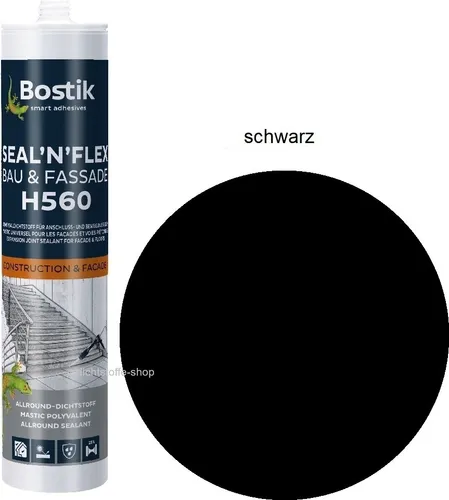 Bostik H560 Seal N Flex Bau & Fassade 1K Hybrid Dichtstoff 290ml Kartusche Schwarz