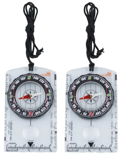 2x AceCamp Premium-Kompass | Dein perfekter Begleiter für Outdoor-Abenteuer!