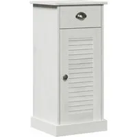 vidaXL Badezimmerschrank VIGO Weiß – Massivholz Kiefer 37,5 x 34 x 80 cm