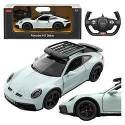 Porsche 911 Dakar Standardversion ferngesteuert RC Rastar - Erlebe den Porsche 911 Dakar als ferngesteuertes Fahrzeug! Robuste Verarbeitung und einfache Bedienung garantieren Spielspaß für Kinder. Ideal für Garten und Freizeit, mit spannenden Funktionen wie Beleuchtung und Sound.