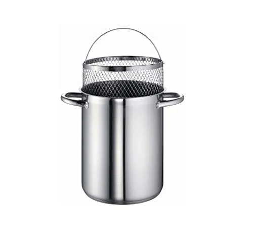 Rohe Germany Spargeltopf Fierenza 16 cm aus Edelstahl - Kochtopf mit induktionsgeeignetem Aluminium-Kapselboden für optimale Wärmespeicherung, ideal für Spargel und Gemüse.