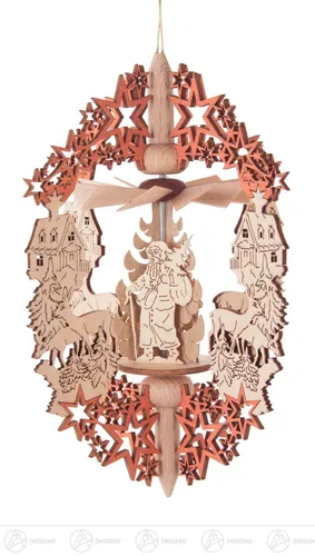 DREGENO Seiffen eG Miniatur Hängepyramide Advent Weihnachtsmann