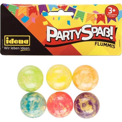 Idena Partyspass Flummis 6 Stück (6 Stück) (22692255) von Idena