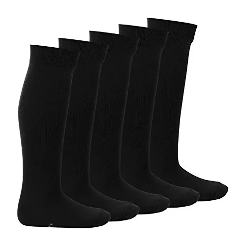 Footstar EVERYDAY! 5 Paar Kinder Kniestrümpfe - Schwarz 23-26