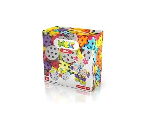 Meli Maxi Constructor 70-teiliges Bausteine-Set – Kreatives Konstruktionsspielzeug für Kinder