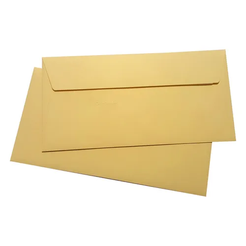 Clairefontaine 5845C - 20 Umschläge Pollen DL 110 x 220 mm, FSC zertifiziert und ideal für Einladungen und Korrespondenz in Beige