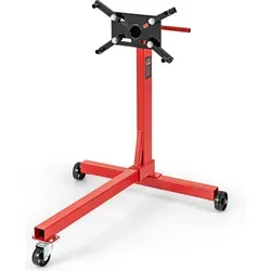 COSTWAY Motorständer 340 kg – 360° drehbar mit 4 verstellbaren Armen - Robuster Motorständer mit 360° drehbarem Kopf und 4 flexiblen Armen. Ideal für Wartung und Reparatur, trägt bis zu 340 kg und lässt sich dank der Rollen einfach bewegen.