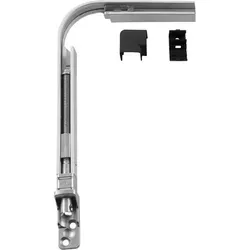 HAUTAU Eckwinkel-Spindelgetriebe 201 E biegbar - Abdeckkappe schwarz - Sonstige Elektroinstallationsartikel, ideale Lösung für enge Einbausituationen von Oberlichtöffnern mit schmaler Bauweise für verdeckte Montage.