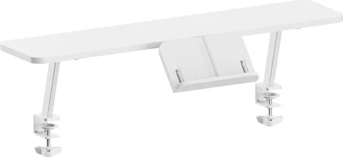 HOKO Ergo-Study Schreibtisch Butler mit Buchhalterung, Weiß in weiß von PonteSino