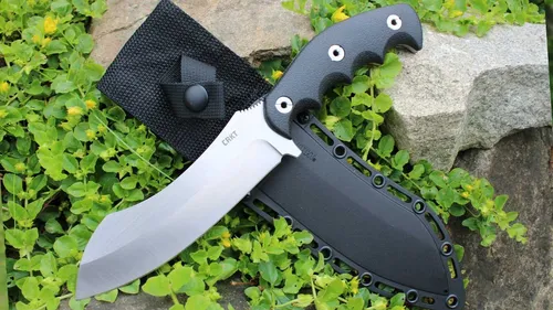 CRKT CATCHALL Fahrtenmesser mit 8Cr13MoV Stahl - Hochwertiges Jagdmesser mit GRN Griff und praktischer Scheide. Ideal für Outdoor-Aktivitäten und zuverlässige Begleitung in der Natur.