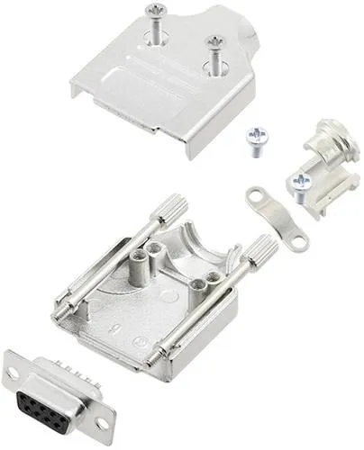 TRU COMPONENTS TCMHDM09DMSK 7709700 D-SUB Buchsenleisten-Set 180° Polzahl: 9 Lötkelch 1St.